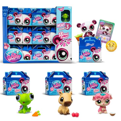 Littlest Pet Shop - Pet Surprise Display - Series 3 18 Pets Collector Set + 1 Bonus Pet, Gen 7 Authentic LPS Bobble Head Toy Figure, Collectible Toy Animal, Ages 4+