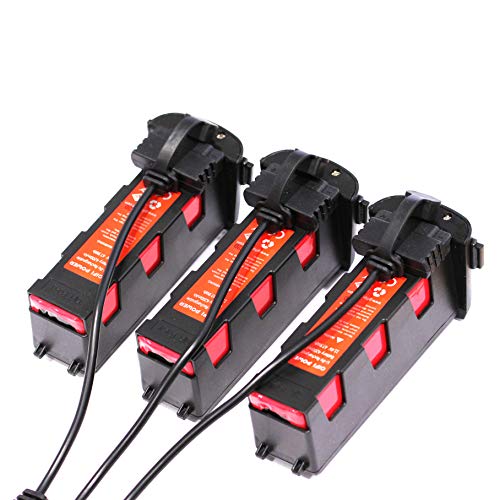 MaximalPower Replacement 3-in-1 Balance Charging Hub for Hubsan Zino H117S & Pro RC Drone | Simultaneous Charge for 3 Batteries with Charge Light (Balance Charger & 3X 4200 mAh LiPo Battery)