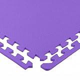 FlooringInc's 1/2" Soft Non-Toxic Baby Play Mat, Toddler Playmat, Colorful Puzzle PlayMat, Floor Mats for Kids & Babies, EVA Foam Interlocking Tiles for Nursery & Playroom | Purple, 15 Tiles, 60 Sq/Ft