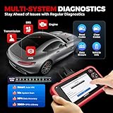 LAUNCH OBD2 Scanner CRP123I V2.0 Elite,2025 Lifetime Free Update Engine ABS SRS AT Diagnostics Tool with 7 Resets,Oil/Throttle/SAS/BMS/EPB/DPF Reset/ABS Bleeding Car Scanner,Battery Test,FCA SGW