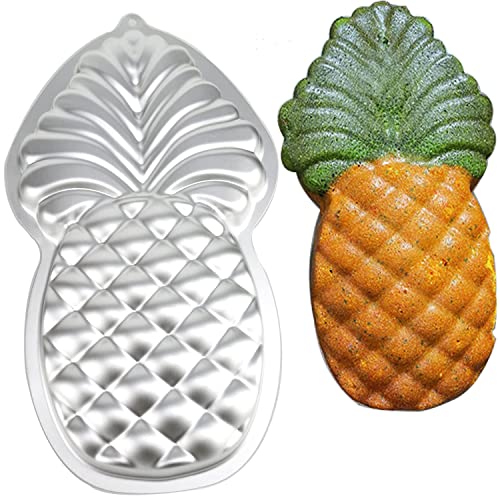 Pormasbenzer Aluminum Pineapple Shaped Fruit Cake Pan Mould Birthday Christmas Party Cake Pan Tins Decorating Baking Tool