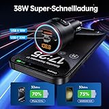 Syncwire Bluetooth 5.3 FM Transmitter for Car, 38W PD&QC3.0 Dual USB Charging Bluetooth Car Adapter Microphone & Bass Sound MP3 Music Player FM Car Kit with Hands-Free Calling