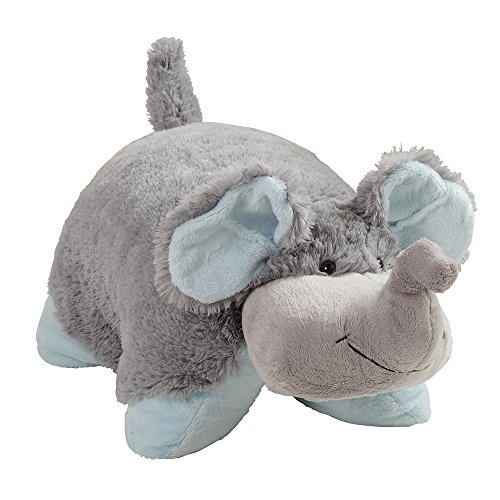 Pillow Pets Originals Nutty Elephant 18" Stuffed Animal Plush Toy,Grey,1 Count (Pack of 1)