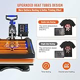 VEVOR Heat Press Machine 8 in 1 Combo - 15x15 Tshirt Press Machine with Tumbler Press, 360° Swing Away Digital Multifunction Heat Transfer Sublimation for Printing T Shirts Mug Hat Plate Cap