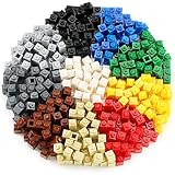 Feleph 1x1 Bricks Bulk 600 Pieces Multicolored Classic Basic Parts Building Creative Play Set Blocks Toy Accessories Compatible with 3005 Major Brands (10 Mixed Color) …