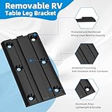 Virego Upgrade Removable RV Table Leg Accessories, Aluminum Alloy RV Table Leg Bracket, RV Accessories for Caravan Motorhome Yachts (Note: Only Applicable to Upgraded)