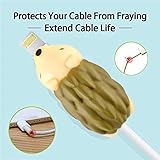 Cable Protector Animal 12 Pcs for iPhone, Samsung, Android Charger and Ipad USB Cord, Phone Accessory Protect Charger, Cute Animals Shark Tiger Rabbit Etc, Charging Savers Procedures