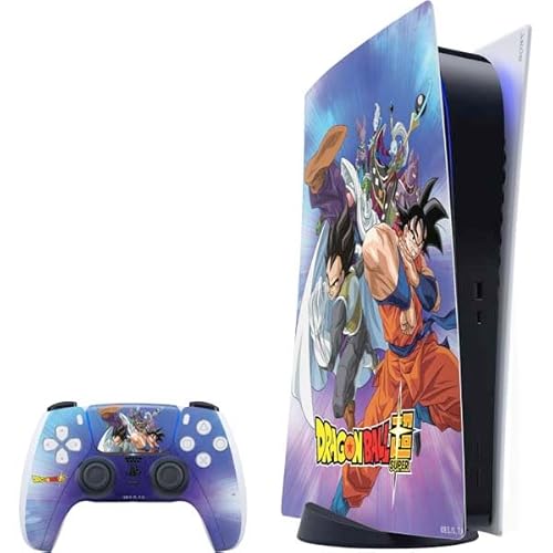 Skinit Decal Gaming Skin Compatible with PS5 Bundle - Officially Licensed Dragon Ball Super Group Design