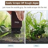 hygger Aquarium Strong Magnetic Cleaner Algae Magnet Cleaning Tool with Scraper Floating Brush for Fish Glass Tank S