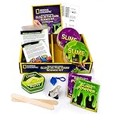 NATIONAL GEOGRAPHIC Mega Science Kit - Glow in The Dark Lab with Crystal Growing Kit, Slime Making, Glowing Putty, and More Science Experiments, Slime Kit for Boys and Girls (Amazon Exclusive)