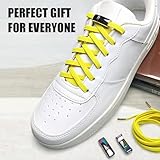 Rpuw Magnetic Lazy Shoelace Metal Buckle, Magnetic Shoe Laces, Shoe Lace Clips No Tie, No Tie Shoelaces For Adults, Shoelace Clips For Sneakers (Black-6)