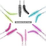 300 Disposable Mascara Wands Eyelash Brush Spoolies for Eye Lash Extension, Eyebrow and Makeup Crystal Tbestmax