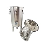 Fermentation tank with chiller for home brewing Stainless steel conical fermenter with cooling system Craft beer Brewery 17 gallon