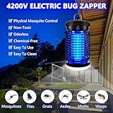 LUOJIBIE Bug Zapper Outdoor, Mosquito Zapper with LED Light, Fly Zapper Outdoor Indoor, Insect Zapper Electric Fly Traps, Plug in Mosquito Killer for Patio Yard