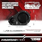 DS18 EN6P Universal Speaker Pods Bundle - 1 Set Left & Right Kick Panel + 2X 6.5 Midrange Speakers with Bullet + 2X 1 Super Bullet Tweeters - Great for Slingshot, SXS, Motorsports & ATV/UTV