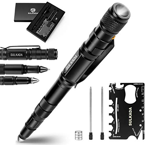 SULKADA Gift for Men Women, Tactical Pen Gift Set, Cool Gadget Stocking Stuffer,Unique Birthday Gift Ideal