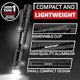 GearLight S100 LED Pocket Pen Light- 2 Small, Compact Flashlights with Clip for Tight Spaces, Police Inspection, Nurses & Medical Use