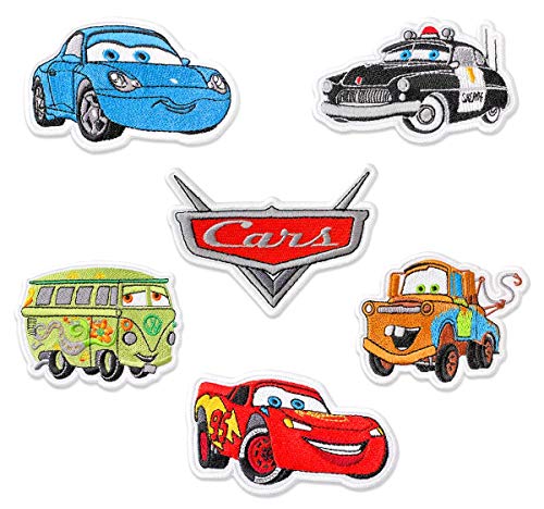 Cartoon Car Collection Set Embroidered Patches Iron On