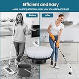 Replaceable Brush Heads for Electric Spin Scrubber, 7 Pieces Cleaning Brushes Compatible with Brands ANS 8050/ ANS 8051/ LZ-8052. Cordless Spin Scrubber, Power Cleaning Brushes for Bathroom Kitchen