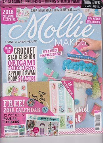 MOLLIE MAKES LIVING A CREATIVE LIFE MAGAZINE, W/ 2018 CALENDAR, STICKERS MISSING Product