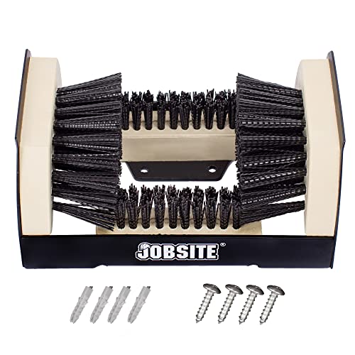 JobSite The Original Boot Scrubber - All Weather Industrial Shoe Cleaner & Scraper Brush