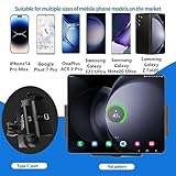 DearHot 15W Qi Wireless Car Charger Mount Holder Compatible for Samsung Galaxy Z Fold6 Fold5 Fold4 Fold3 Fold2 Fold S24 Ultra iPhone 16 Pro Max 4.3in-6.9in Phone Auto Clamp Fast Charger