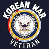 CafePress Navy Korean War Veteran Zip Hoodie (Dark) Men's Dark Zip-Up Hoodie Sweatshirt