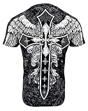 KonflicUSA MMA Style Graphic Mens Crew Neck T Shirts (as1, Alpha, s, Regular, Regular, Black 2)