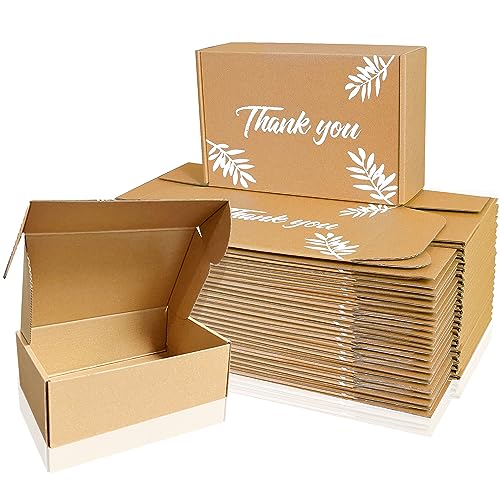 Inner Measurement 9x6x3 Inches 25 Pack Shipping Boxes Brown Small Business Mailing Boxes Cardboard Corrugated Mailers Box
