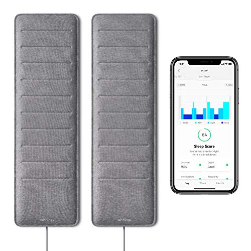 Withings Sleep - Sleep Tracking Pad Under The Mattress with Sleep Cycle Analysis