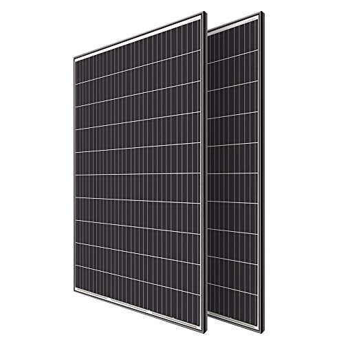 Renogy Solar Panels 640 Watts 12V/24V Rigid Solar Panel Monocrystalline 2PCS 320W On/Off Grid Application Over 500 Watt Solar Panel High Efficiency Durable for Homes Roof RV Boat Camping Black