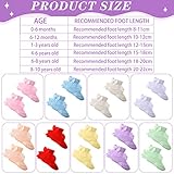 Hillban 9 Pairs Baby Lace Socks Girls' Ruffle Socks for Newborn Infants Princess Frilly Lace Cotton(0-6 Months,Multicolor)