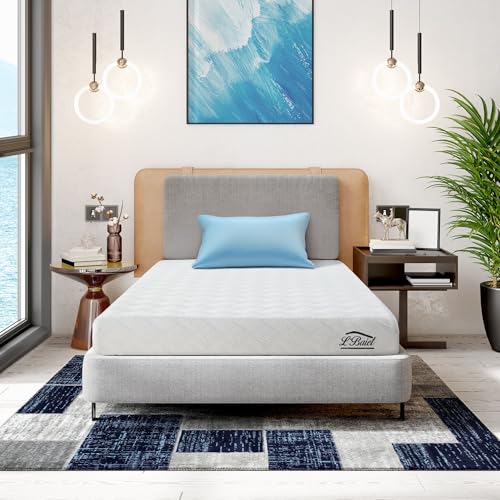 L’Baiet 10 Inch Gel Memory Foam Mattress, Twin Size - Bed in a Box - Medium Firm - Breathable Cooling-Gel Comfort Technology - Pressure Relief Comfy Support Soft Fabric Cover - CertiPUR-US Certified