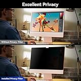 [2024 New] Fully Removable Privacy Screen for iMac 27 Inch Studio Display Desktop Computer Monitor, Anti Glare Blue Light Filter Privacy Shield, Upgraded Anti Spy 27 Inch iMac Privacy Protector