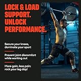 Mava Sports Knee Wraps (Pair) for Men & Women | Ideal for Cross Training, WODs, Gym Workouts, Weightlifting, Fitness & Powerlifting | Knee Straps for Squats | 72" Compression & Elastic Support