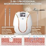 Professional Diamond Machine with Touch Screen Facial Skin Care Device Equipment (Suction Power: 0-68cmHg) + Spray Gun, 350 Pcs Cotton Filter, Tips, Wands