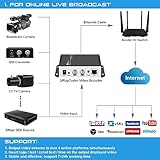 URayCoder HEVC H.265 H.264 SD HD 3G SDI to IP Encoder IPTV HD Video Audio Live Streaming Encoder HD-SDI Transmitter with HTTP, RTSP, UDP, SRT, HLS, RTMP, Multicast, Unitcast