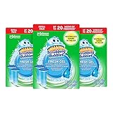 Scrubbing Bubbles Fresh Gel Toilet Bowl Cleaning Stamps Refills, Helps Keep Toilet Clean and Helps Prevent Limescale & Rings, Citrus Scent, 12 Stamps (Pack of 3)
