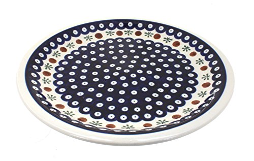 Blue Rose Polish Pottery Nature Dinner Plate