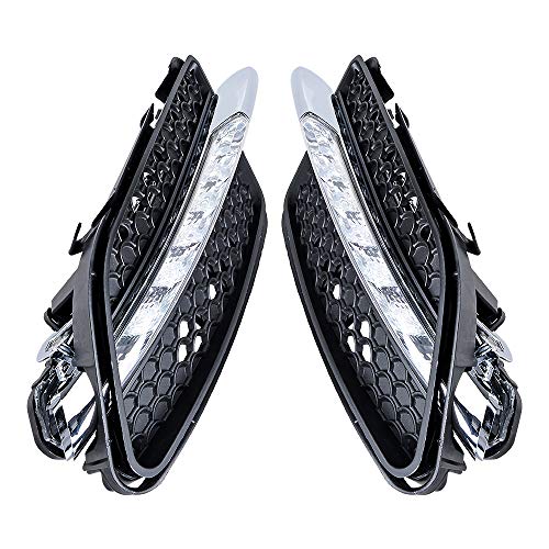 Astra Depot Pair Left Right LED Daytime Running Lights DRL Fog lamp Compatible with Mercedes Benz C300 W204 AMG Sport 2008-2011