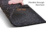 Goodhoily Anti-Vibration Pad 24" x 24",3/5" Heavy Duty Thick- Rubber Vibration Pad -Sound Absorbing Mat- for Dryers, Fitness Equipmen,Audio Equipment(Square) Black