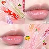 Baorder 6Pcs Roll-On Lip Gloss Set,Fruit Flavored Roll On Rollerball Lip Oil,Transparent Plumping Lip Gloss for Teens and Kids,Non Toxic Lip-Makeup Set