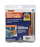 Frost King HC3A Automatic Electric Heat Kit Heating Cables, 3 Feet, Black & Frost King Fiberglass Pipe Wrap Kits, 3"x1/2"x25'