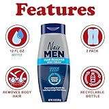 Nair Men Hair Removal Body Cream, 12 Ounce (Pack of 2)