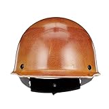 MSA 816651 Skullgard Cap Style Safety Hard Hat with Swing Ratchet Suspension | Non-slotted Cap, Made of Phenolic Resin, Radiant Heat Loads up to 350F - Standard Size in Tan