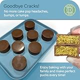 Benty Cakes - The Original Mini Cake Puck Mold Set – Better than a Cake Pop! Make Chocolate Covered Desserts – BPA Free Silicone – Includes 1 Mold Set, 1 Plastic Tray, and 1 Scraper