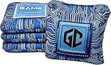 Allcornhole.com Gamechanger Cornhole Bags | Patented Technology | ACL Pro Approved | Set of 4 (Blue 25')