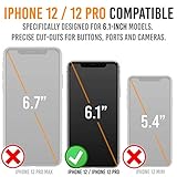 Alpatronix Battery Case for iPhone 12 Pro & iPhone 12 (6.1 inch), Strong Slim Portable Protective Extended Charging Cover with Wireless Charging, Lightning Input, Apple Pay, CarPlay - BX12 - Black