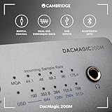 Cambridge Audio DacMagic 200M - MQA HiFi DAC and Headphone Amplifier with Bluetooth - PC/MAC Support with USB Connection - Handle Digital Files up to 24/768 or DSD512 - Lunar Grey