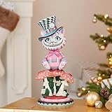 Kurt Adler HA0573 15" Hollywood Cheshire Cat Nutcracker, Multicolor